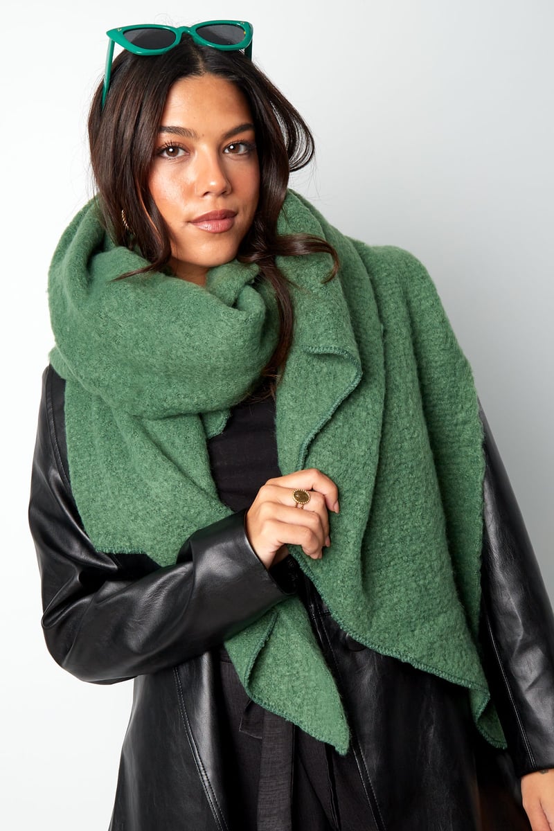 Soft winter scarf coral Polyester - SevanaMode