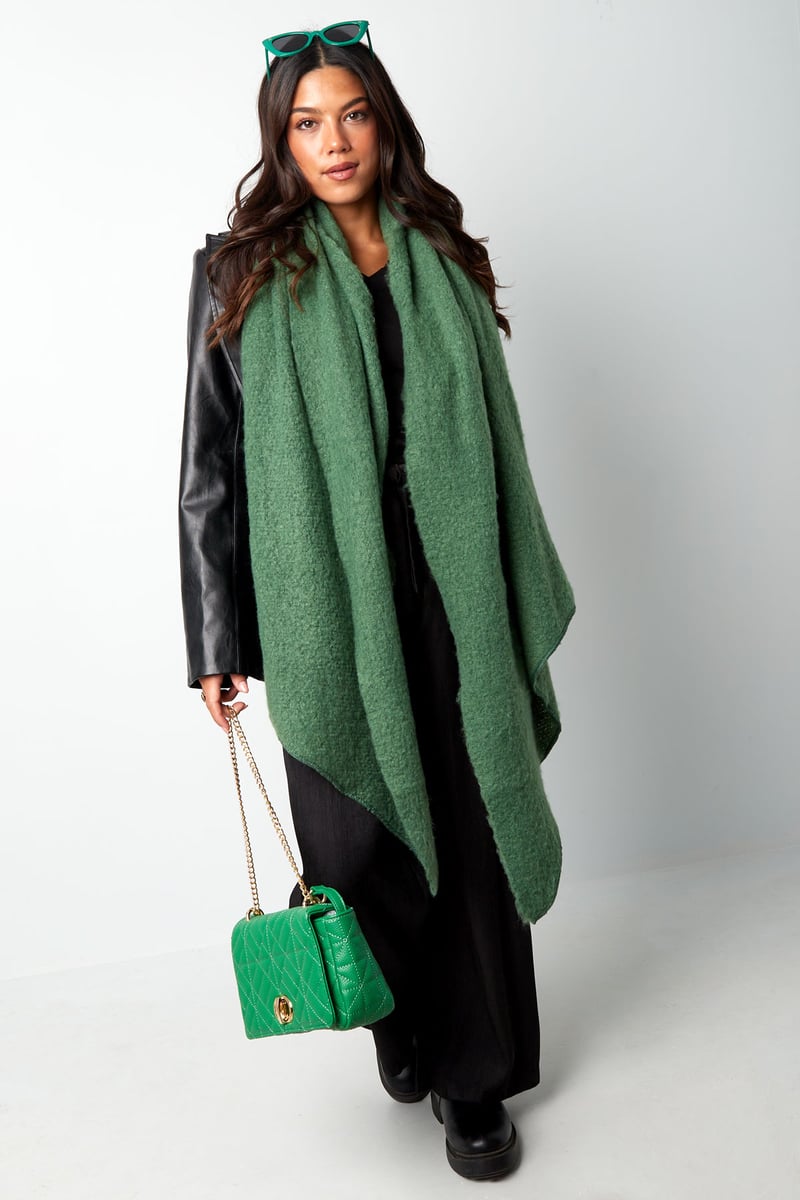 Soft winter scarf coral Polyester - SevanaMode