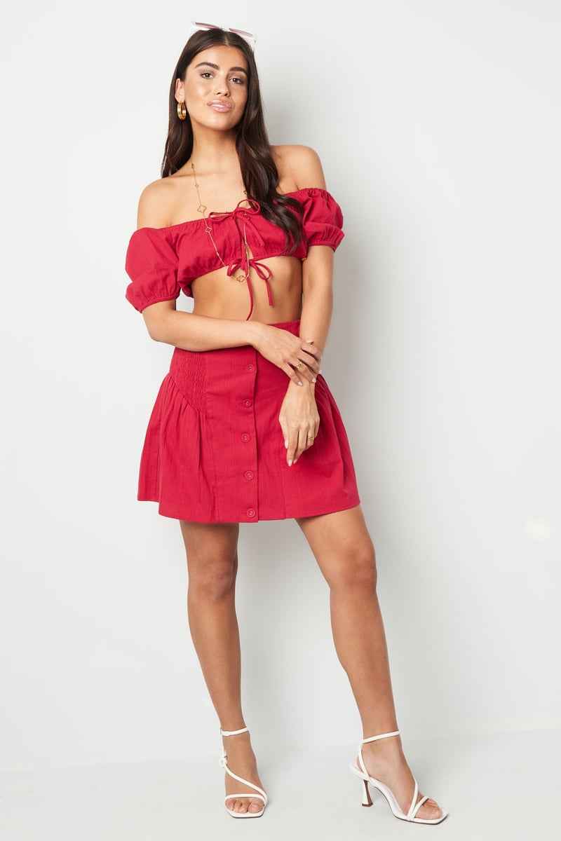 Crop top knotted Wit S - Trendy en comfortabel voor elke gelegenheid