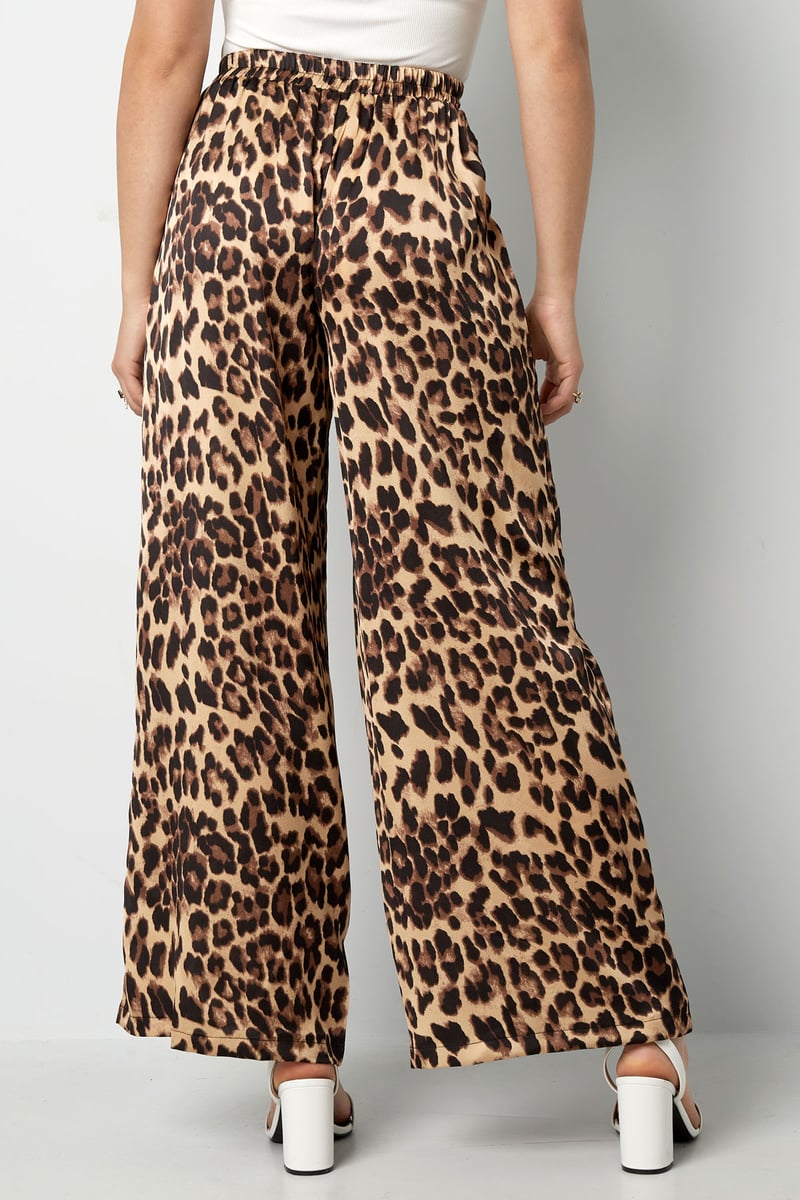 Wide trousers leopard print - SevanaMode
