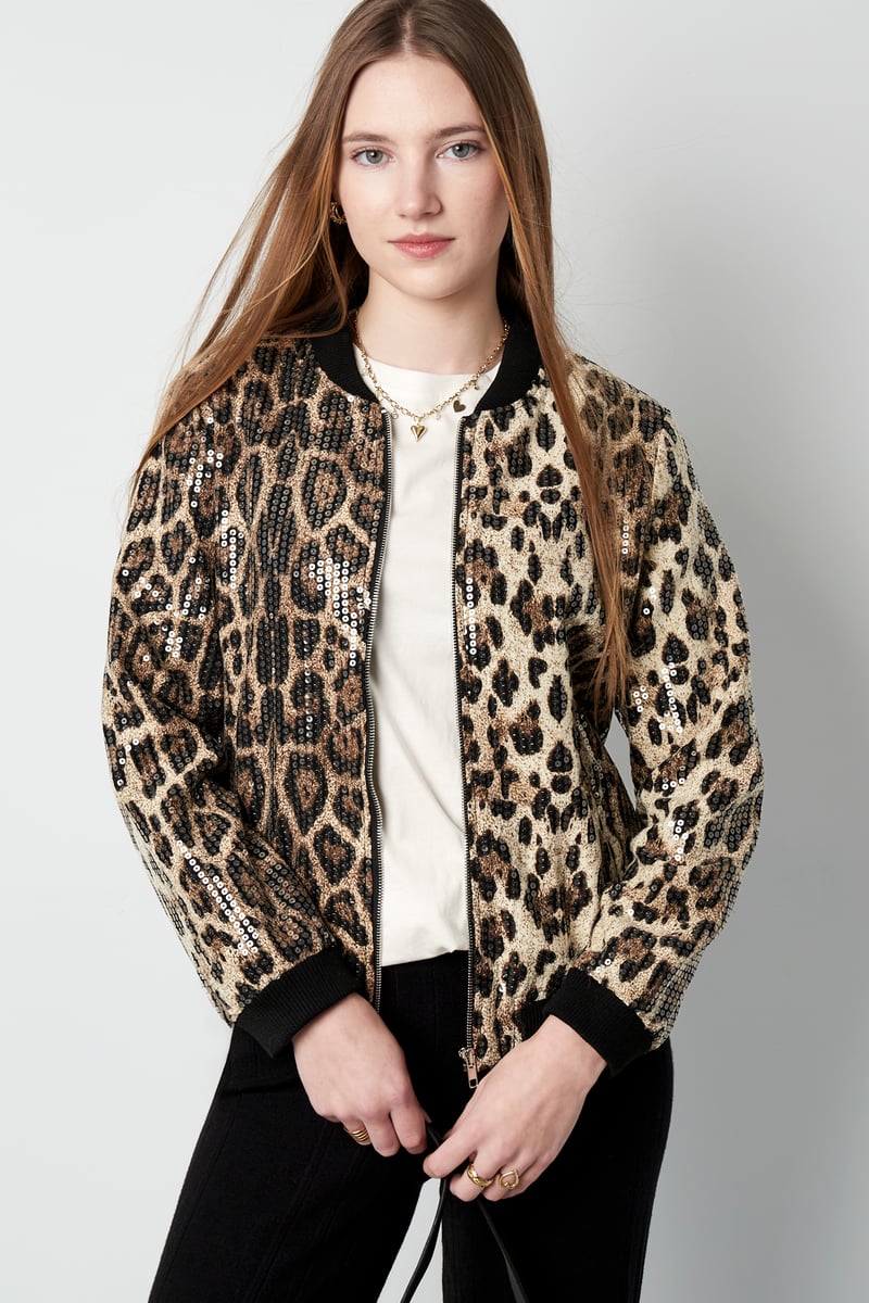 Glitter panther jacket - SevanaMode