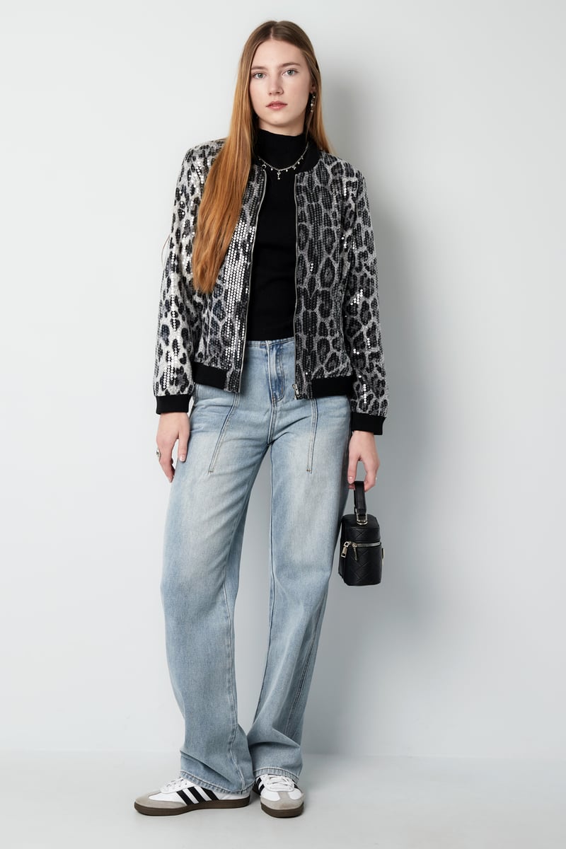 Glitter panther jacket - SevanaMode