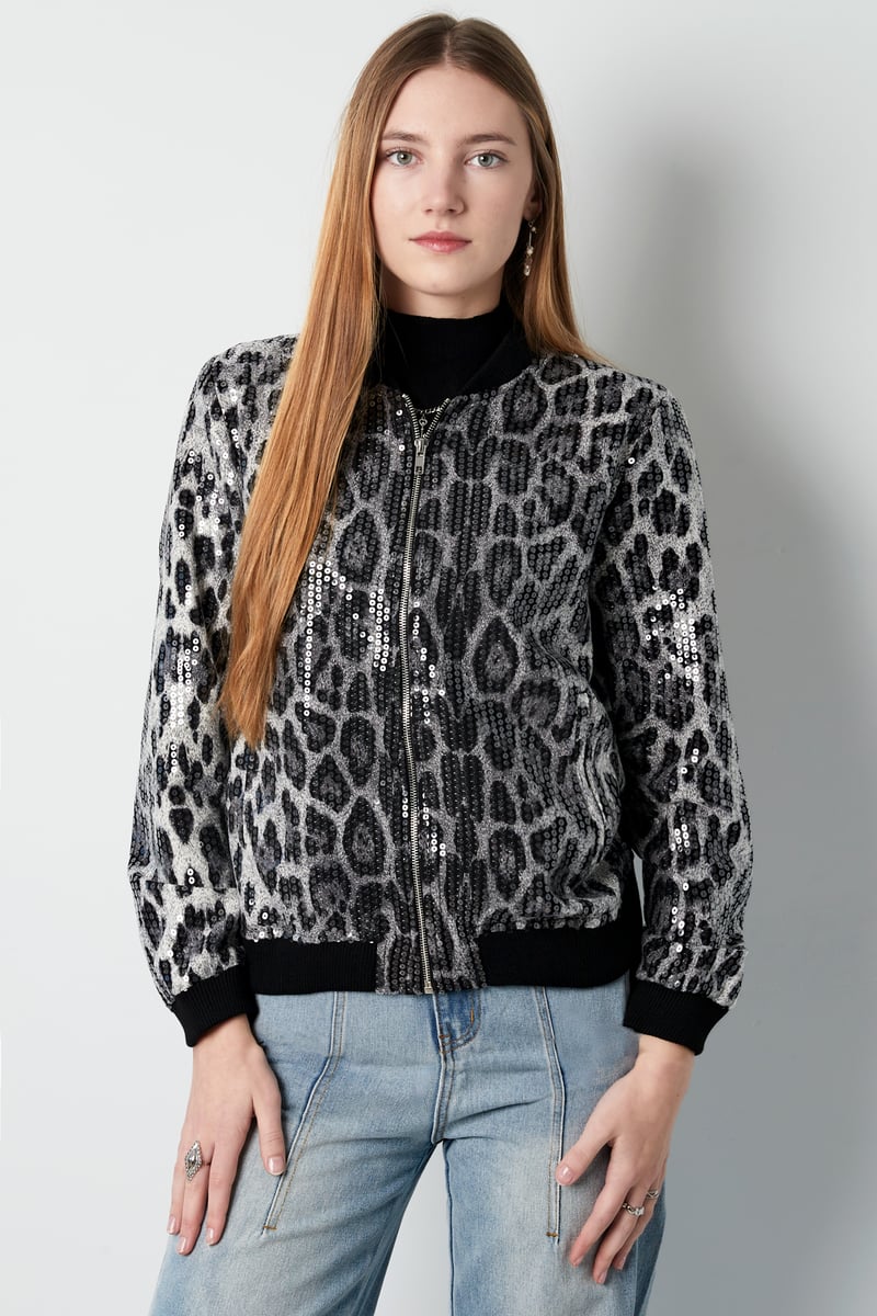 Glitter panther jacket - SevanaMode