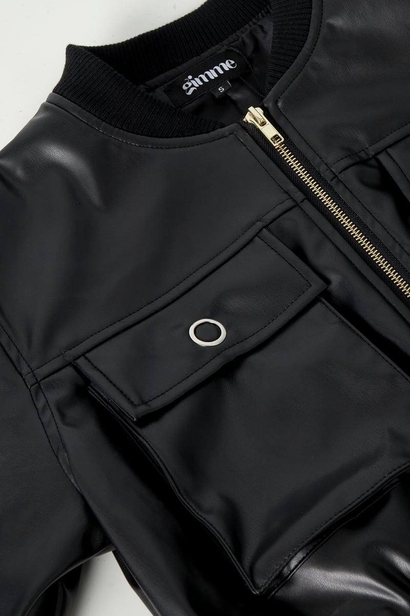 PU biker jacket - SevanaMode