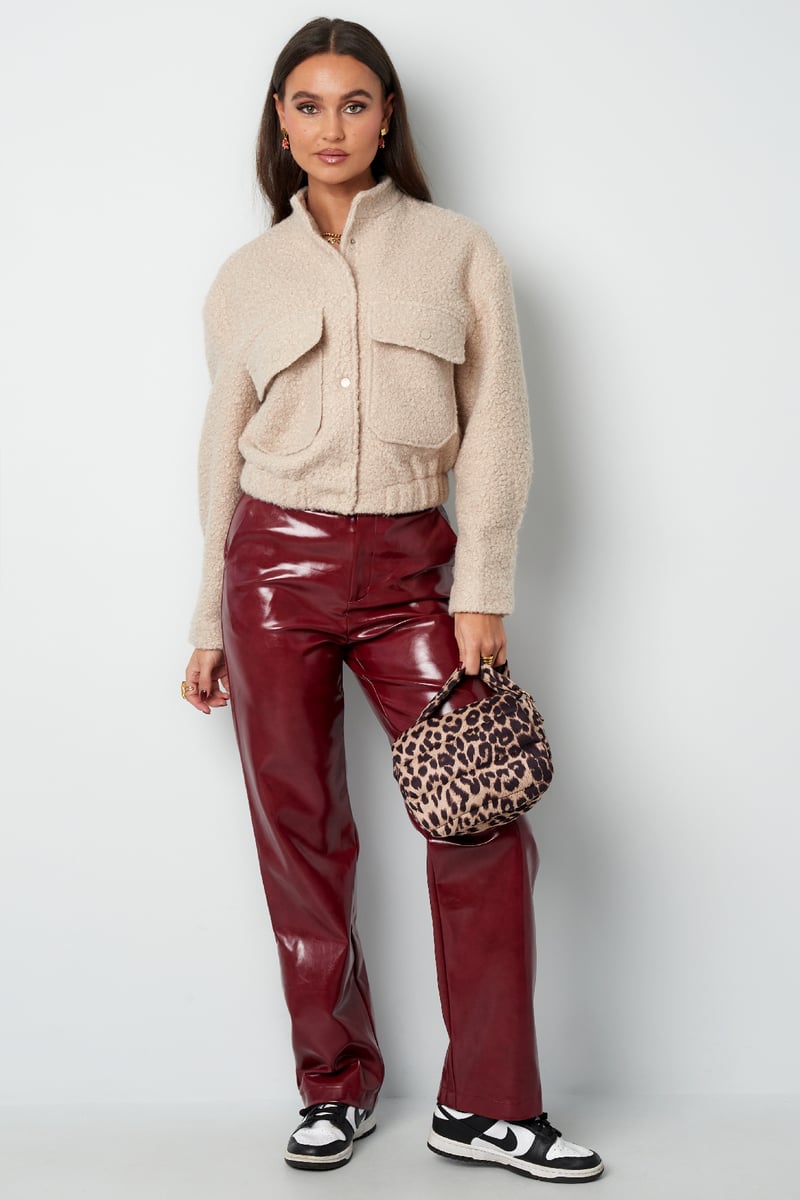 Boucle bomber jacket - SevanaMode