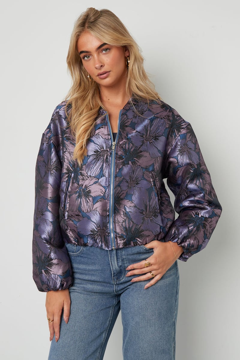 Jacquard Jacket Flower - SevanaMode