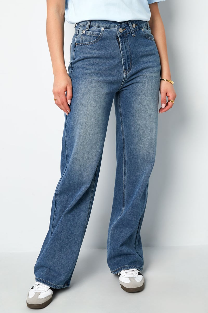 Denim jeans zip up - SevanaMode