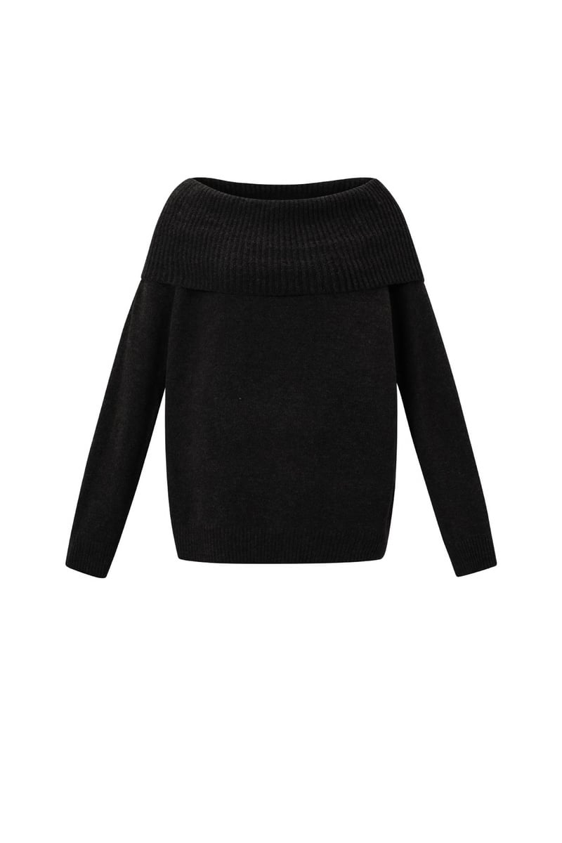 Off the shoulder basic sweater - SevanaMode
