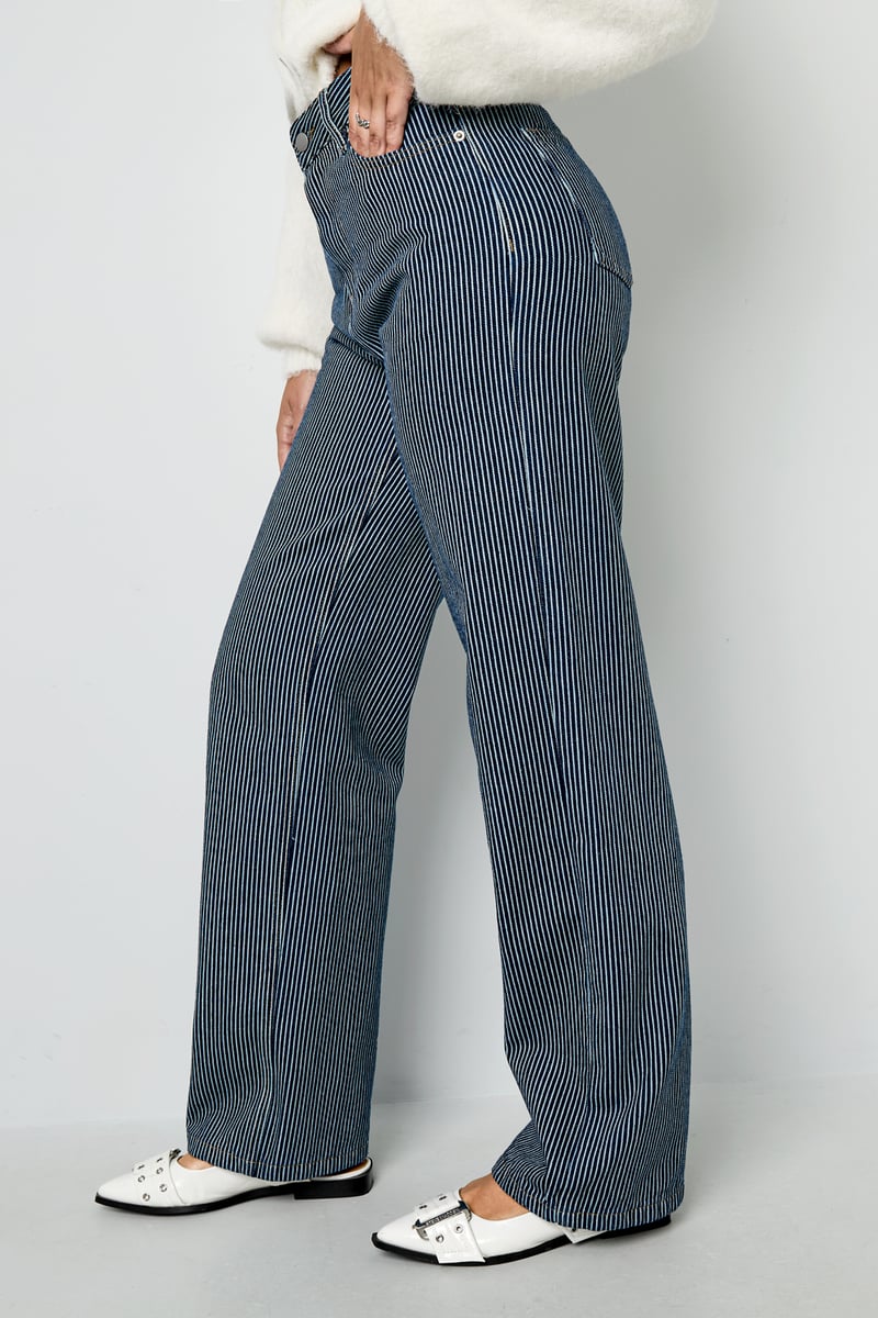 Cotton Denim pants Stripes Casual All Fit  Clothes - SevanaMode