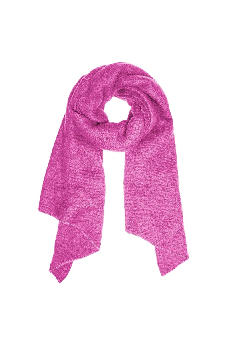 Soft winter scarf coral Polyester - SevanaMode