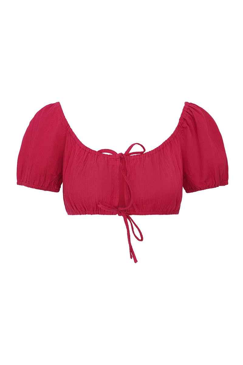 Crop top knotted Wit S - Trendy en comfortabel voor elke gelegenheid