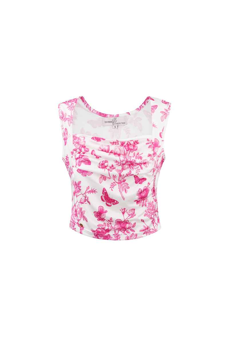 Bloemenvlinder Top - Stijlvolle en Duurzame Damesmode