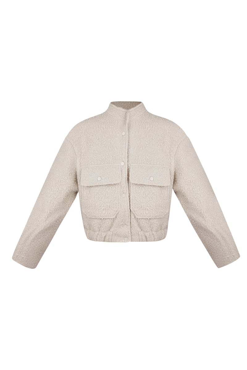 Boucle bomber jacket - SevanaMode