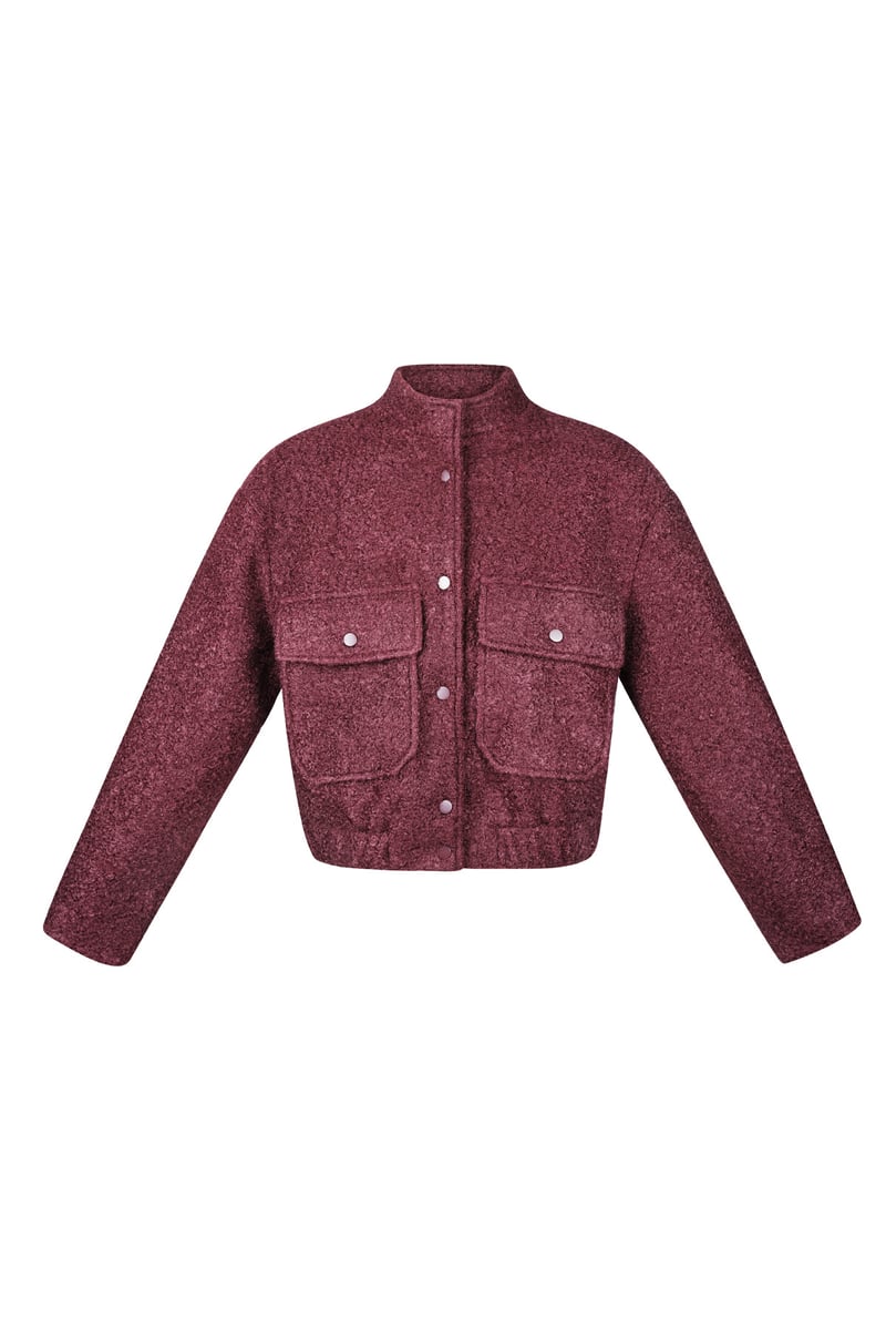 Boucle bomber jacket - SevanaMode