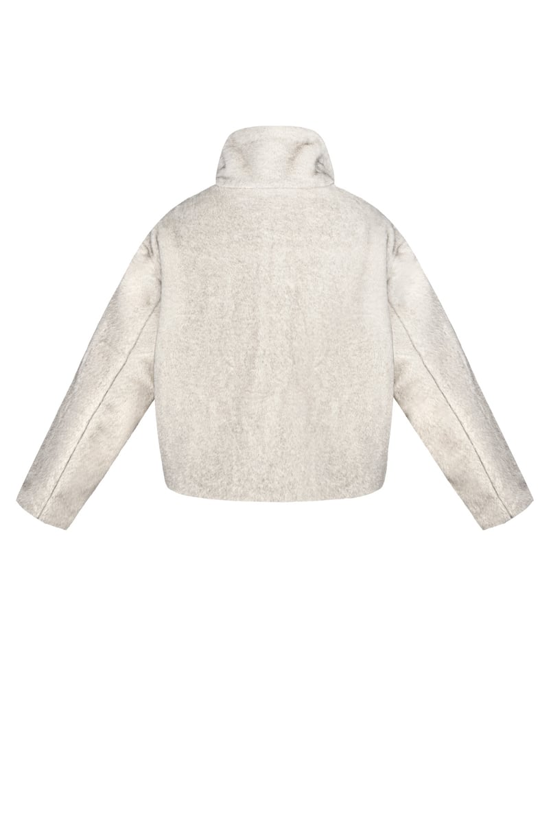 Fluffy basic coat - SevanaMode