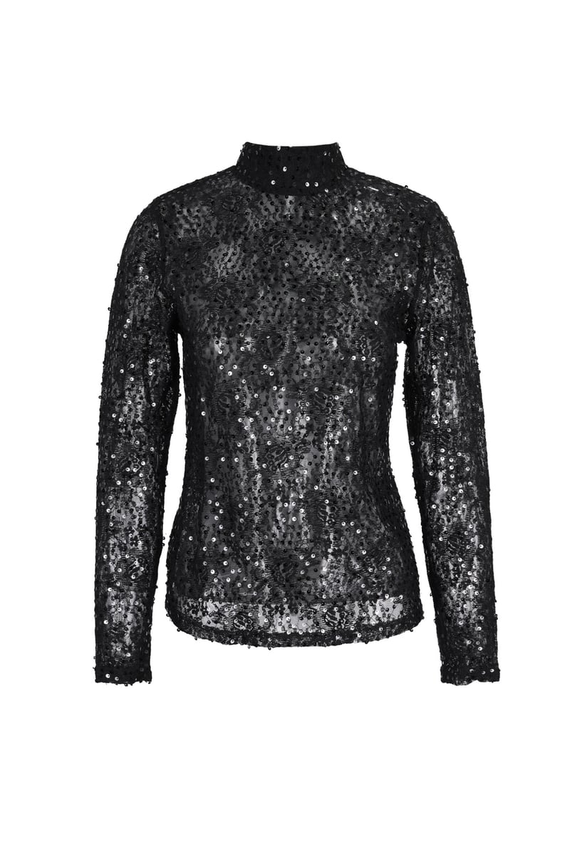 Lace top with glitter - SevanaMode