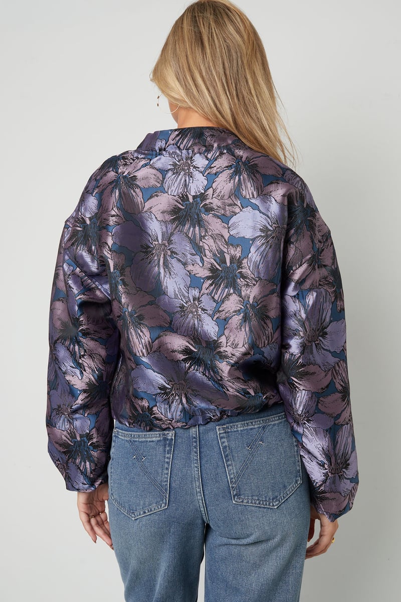 Jacquard Jacket Flower - SevanaMode