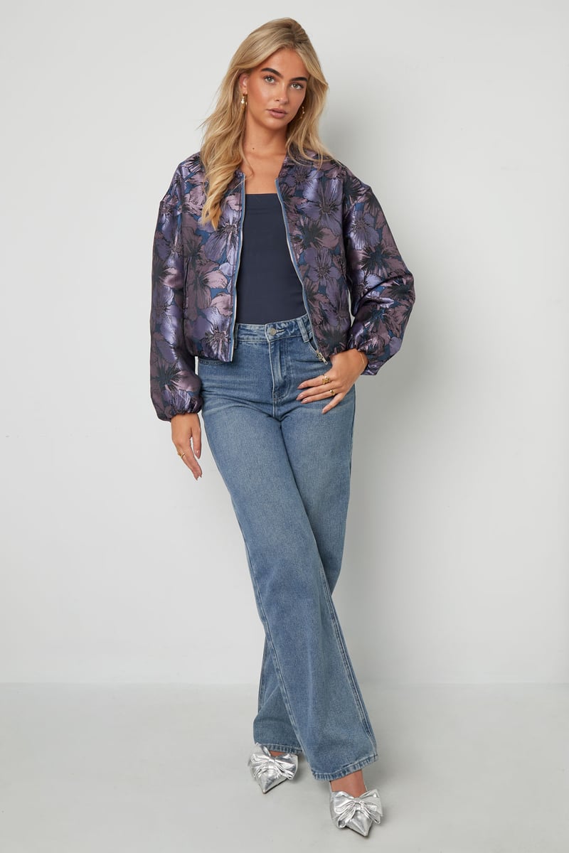 Jacquard Jacket Flower - SevanaMode