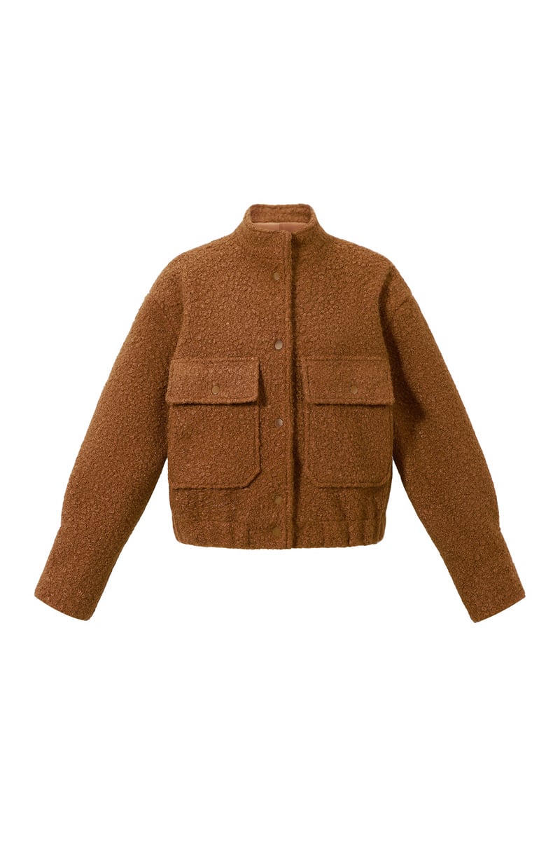 Boucle bomber jacket - SevanaMode